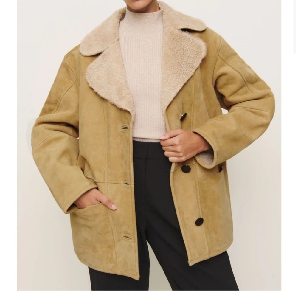 Reformation Veda Luca Leather Jacket. 100% Leather.